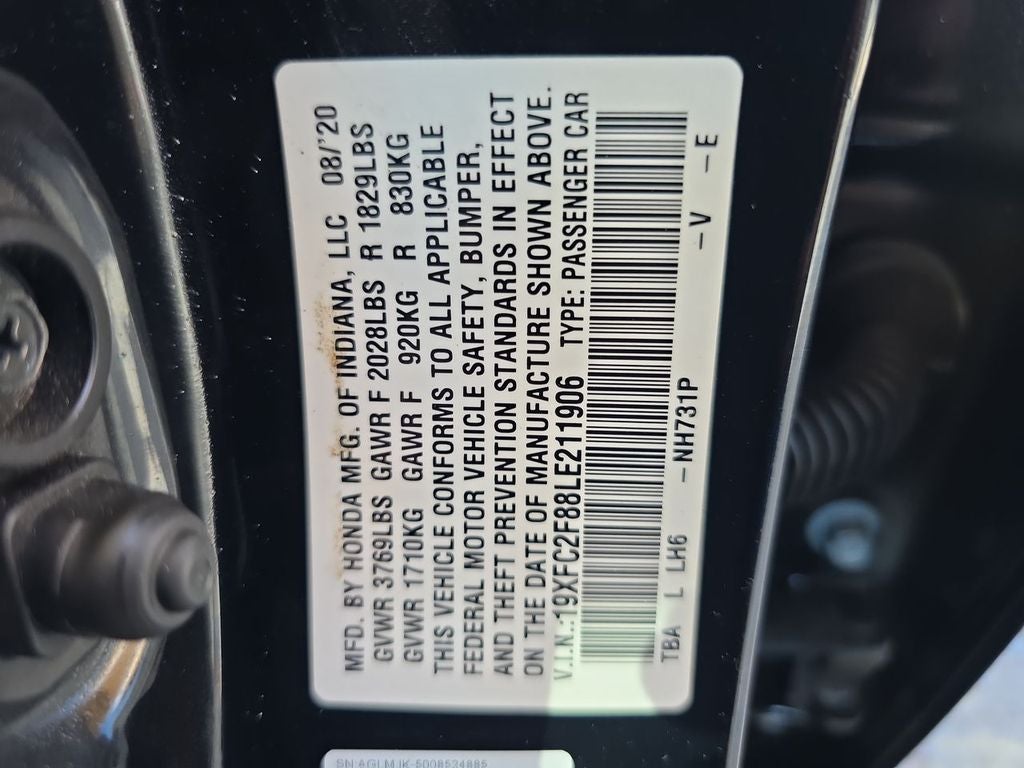 2020 Honda Civic Sedan Sport