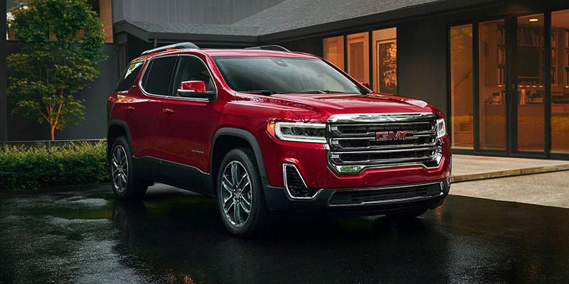 red GMC Acadia