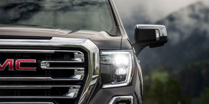 closeup of front of GMC Sierra 1500