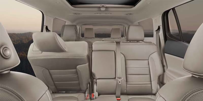 interior of GMC Acadia