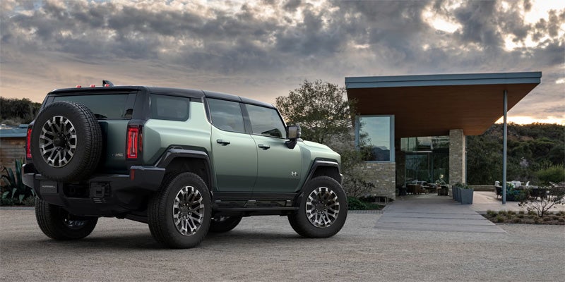 GMC Hummer EV SUV parked outside