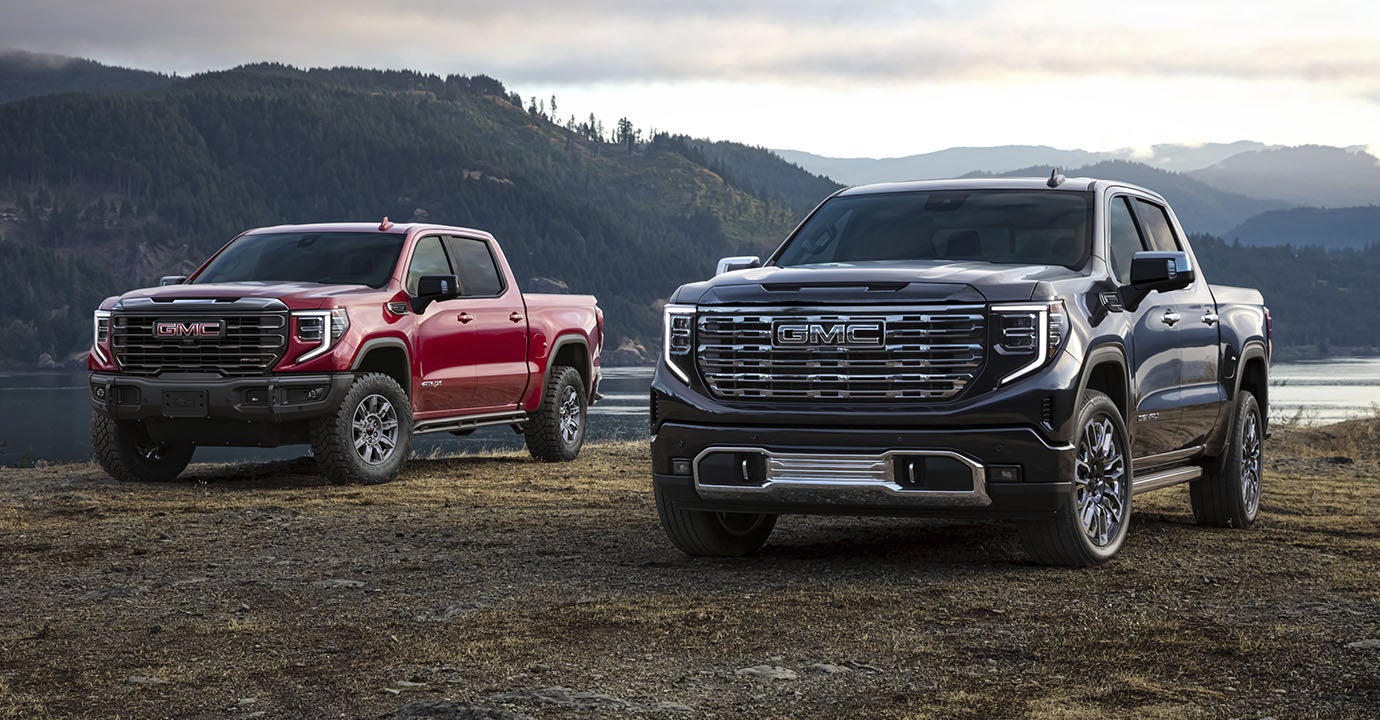 GMC Sierra 1500 trim level lineup outdoors