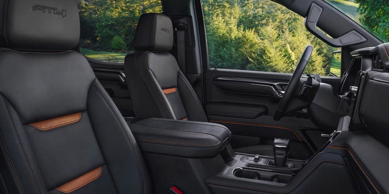 Front passenger area of GMC Sierra 1500