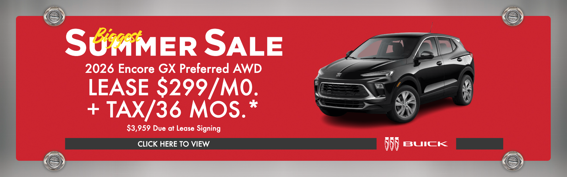 2026 Buick Encore GX: Lease for $299/mo at Jessup Auto Plaza