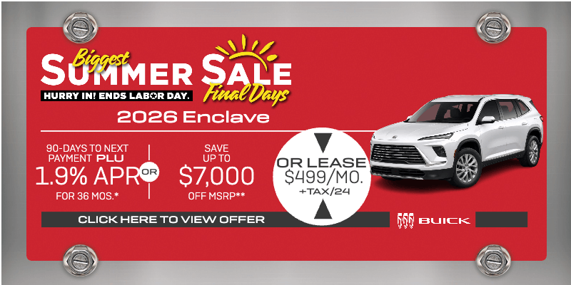 2026 Buick Enclave Summer Sale | Cathedral City, CA