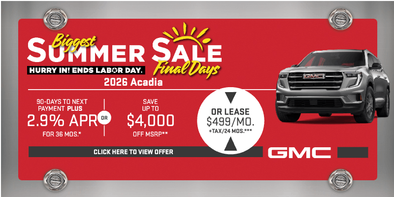 2026 GMC Acadia Summer Sale | Cathedral City, CA