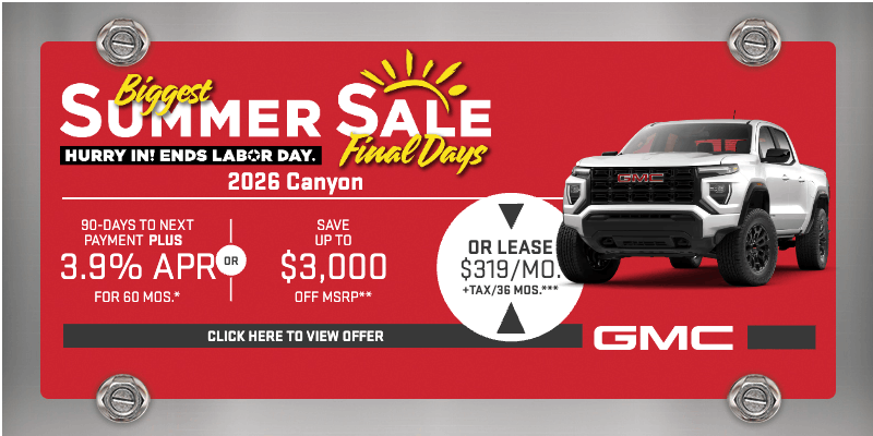 2026 GMC Canyon Summer Sale | Cathedral City, CA