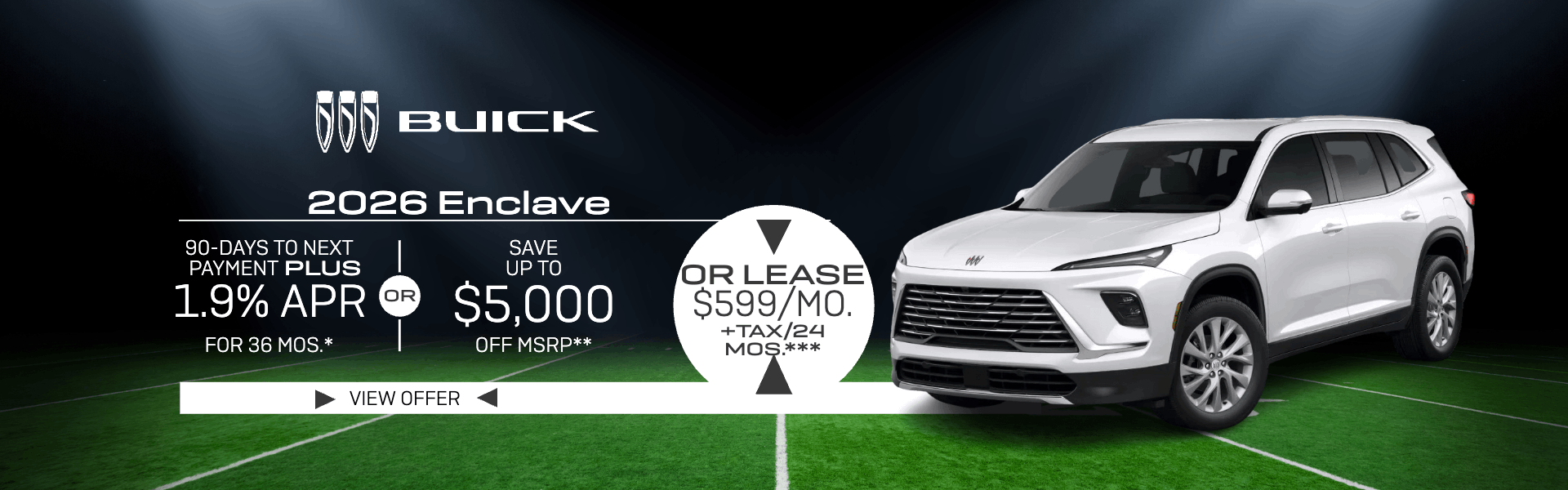 2026 Enclave: 1.9% APR - Save $7,000