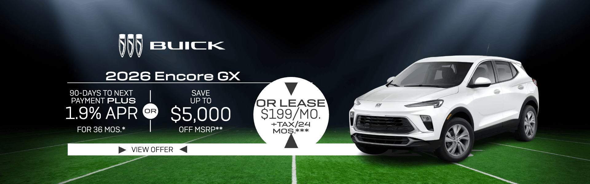 2026 Buick Encore GX: Lease for $199/mo at Jessup Auto Plaza