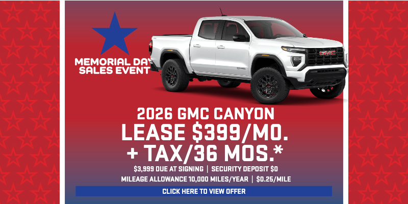 2026 GMC Canyon Lease Specials in Cathedral City | Jessup Auto Plaza